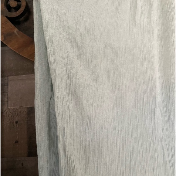 Summer Pants Wide Leg Sage/Mint Green Lightweight Hippie Boho Festival - Picture 12 of 12